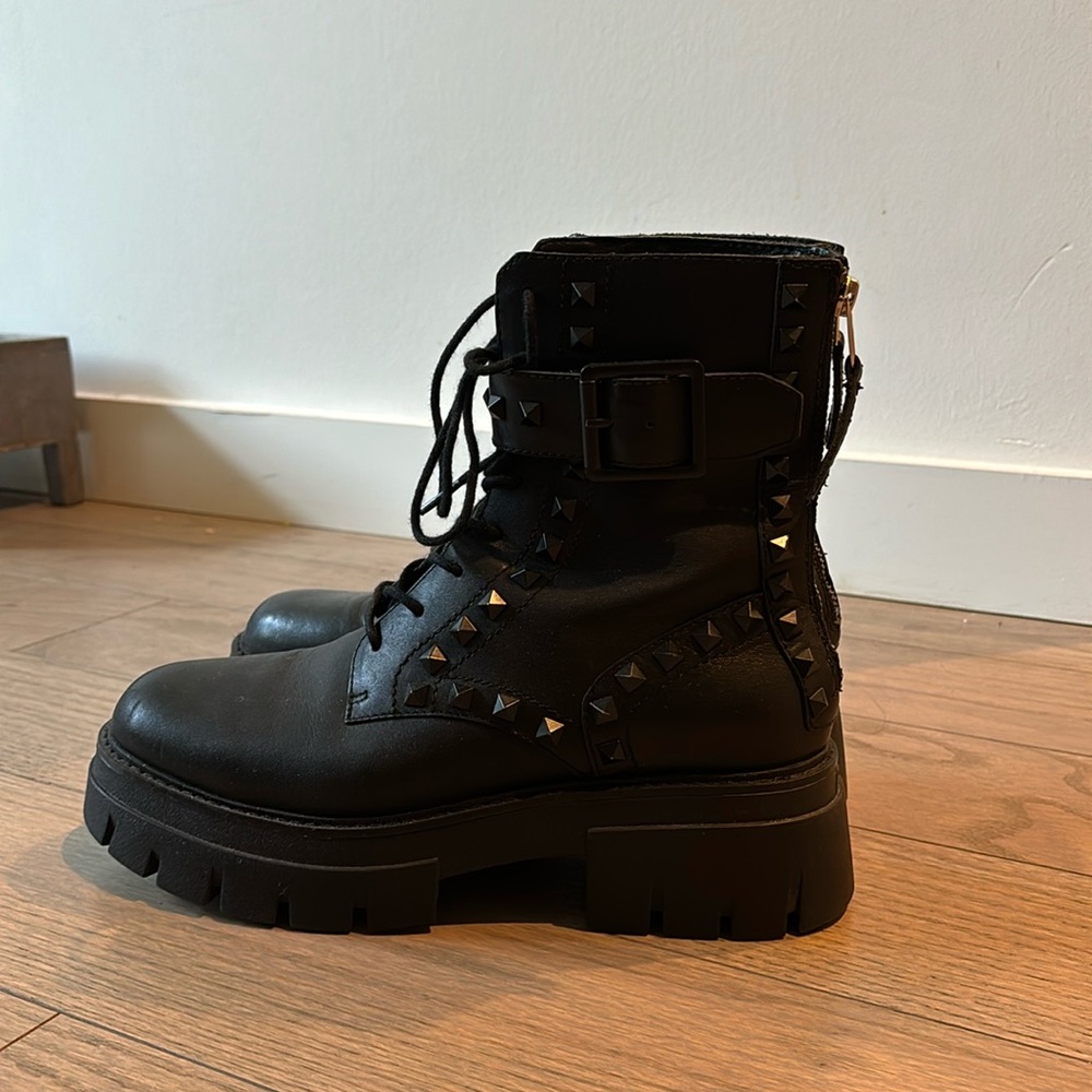 Ash Lucas studded combat boots